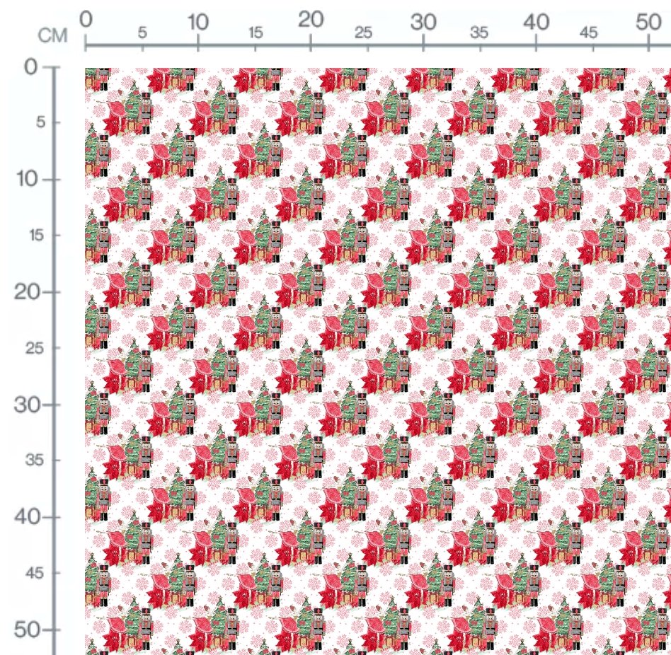 Nutcracker & Ballerina - vevd bomull