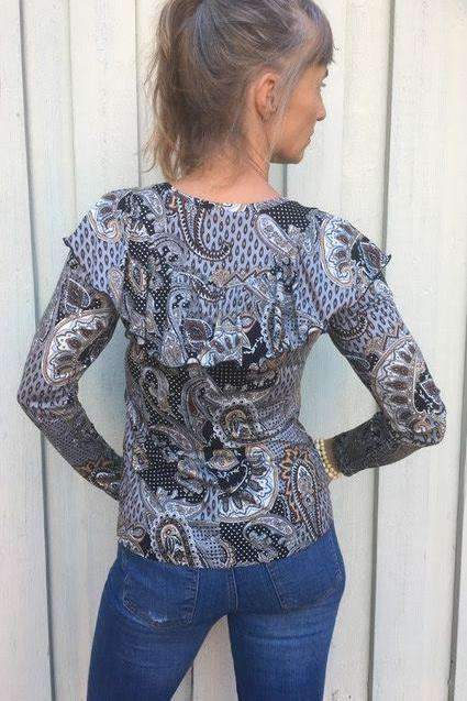 Onion symønster Topp & kjole med volant (2077)