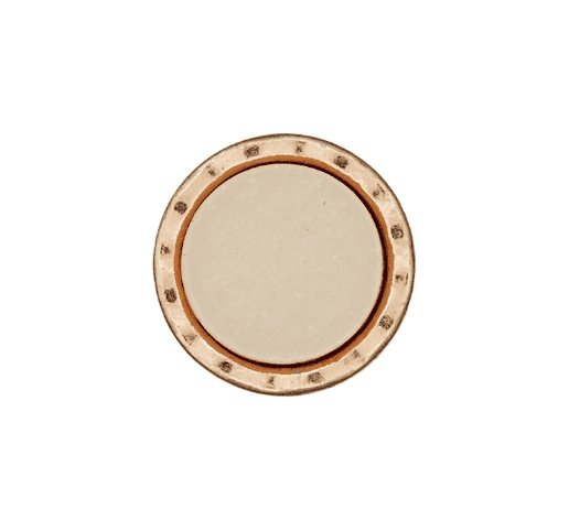 Øyeknapp Gullkant - Beige