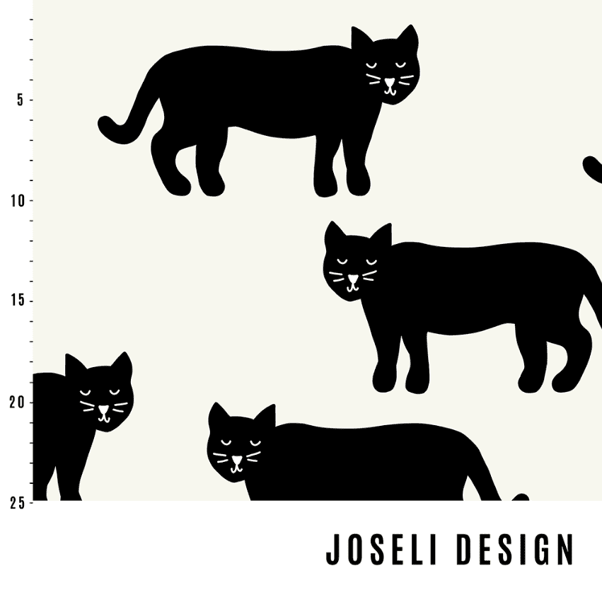 Panter Off White - økologisk jersey Joseli Design