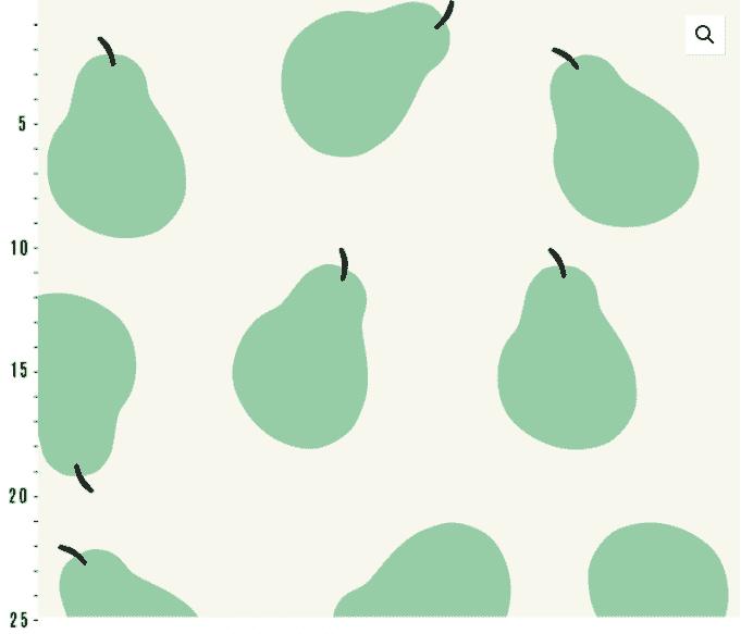 Pears Off White - økologisk jersey Joseli Design