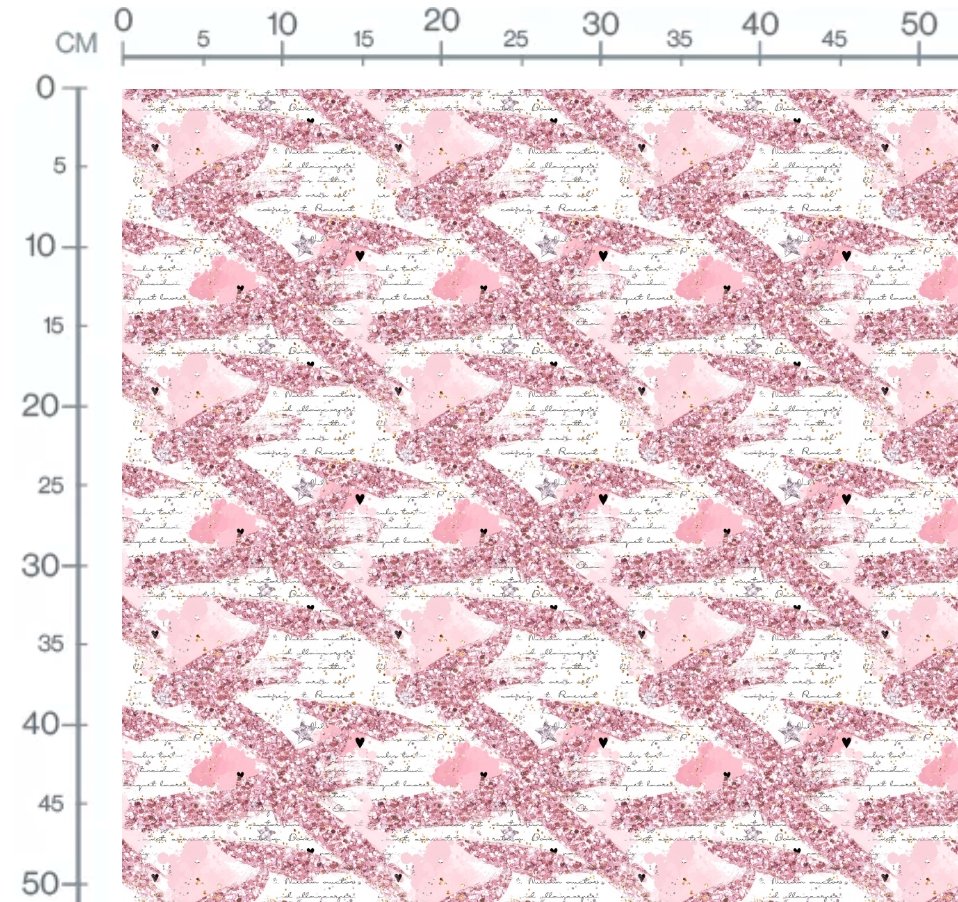 Pink Glitter Strokes - Jersey