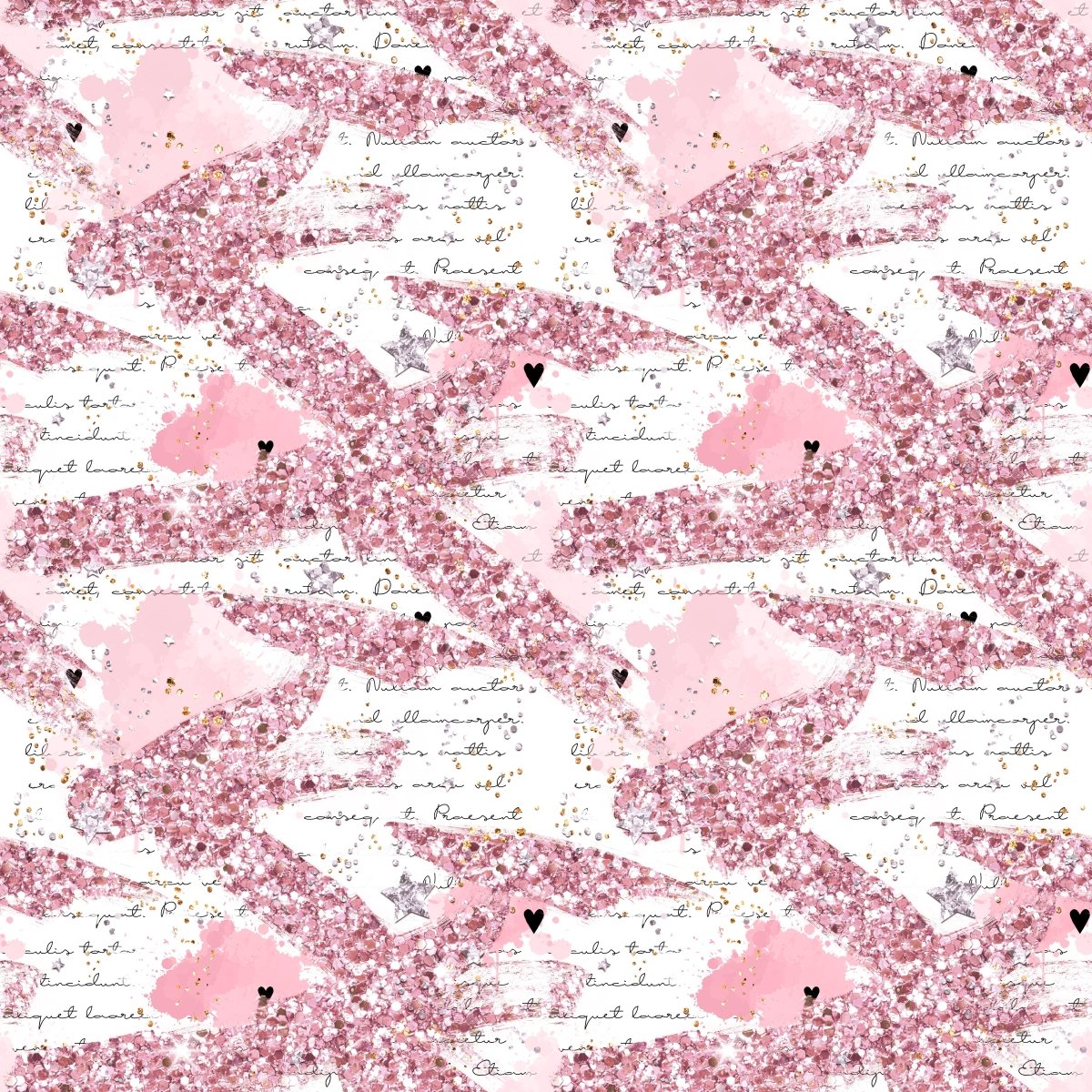 Pink Glitter Strokes - Jersey