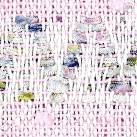 Pink Zigzag Tweed stoff