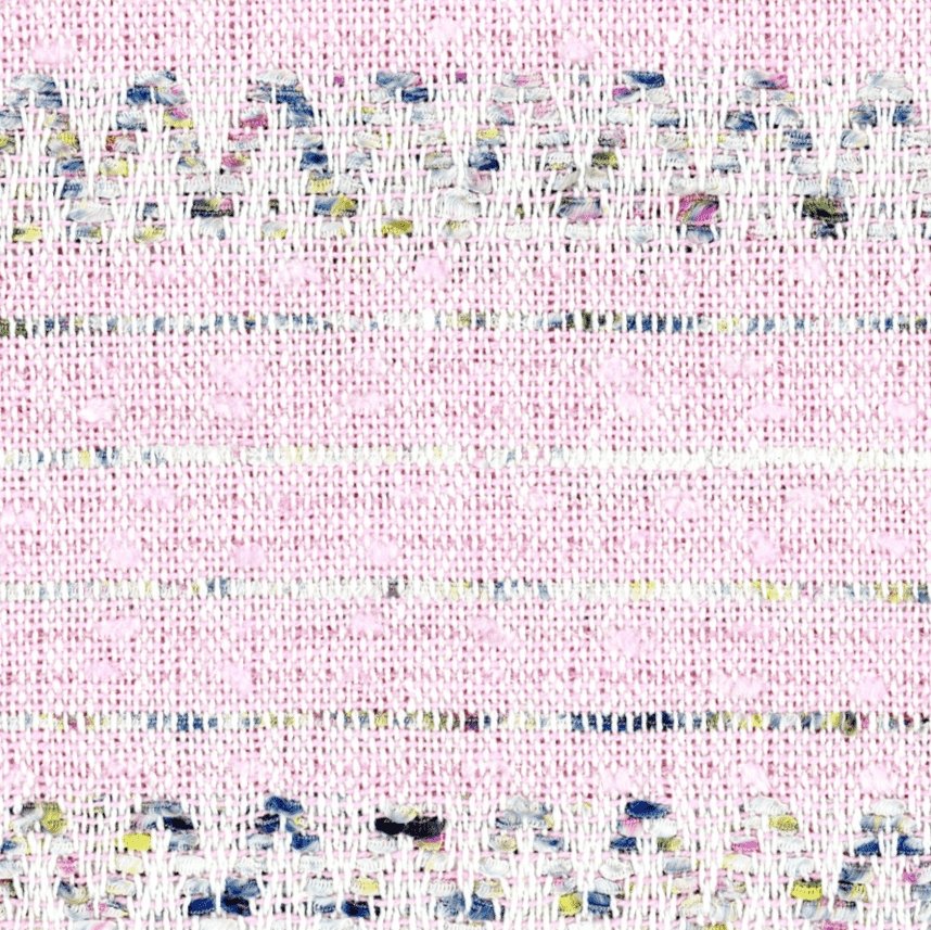 Pink Zigzag Tweed stoff