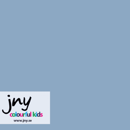 Placid Blue - blå økologisk French Terry Jny Kids