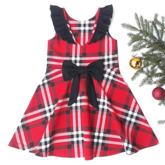 Plaid rød og svart jersey Wcollecion