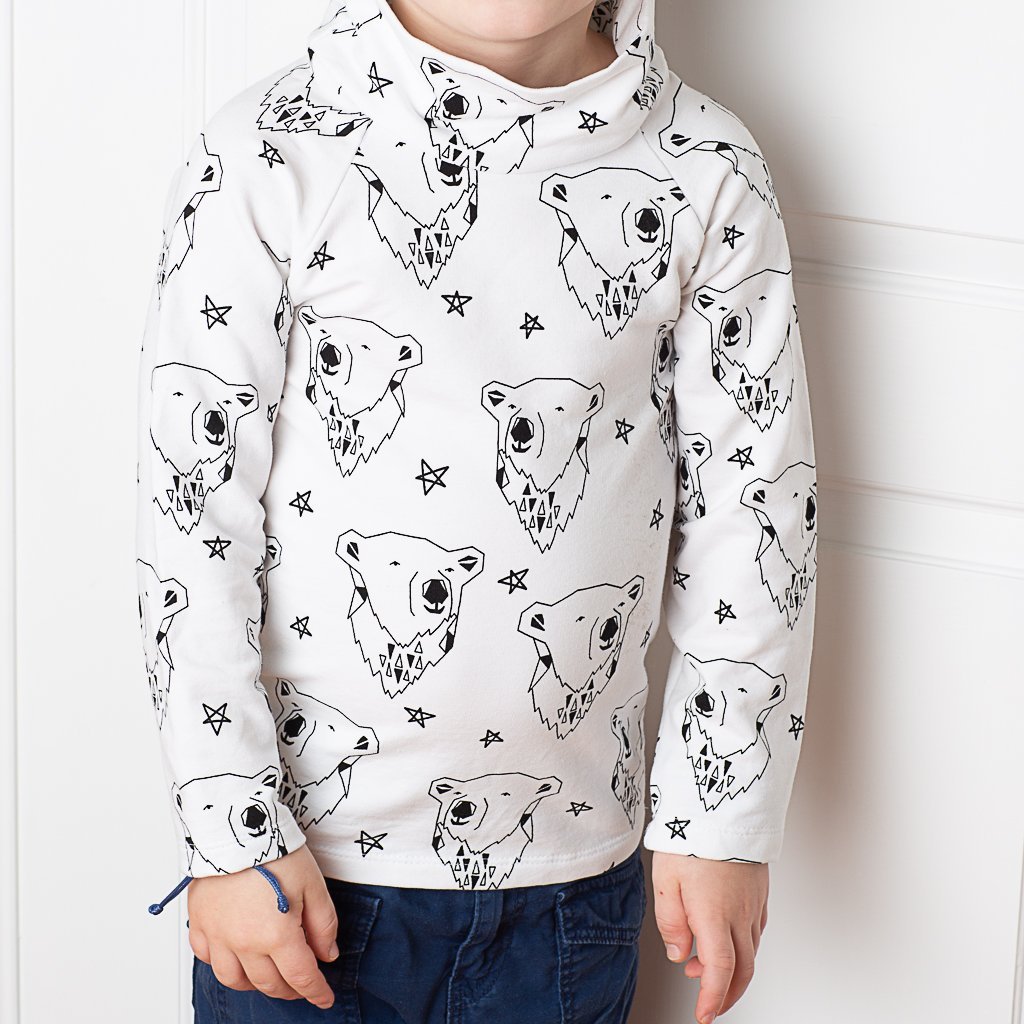 Polarbjørn økologisk French Terry jersey