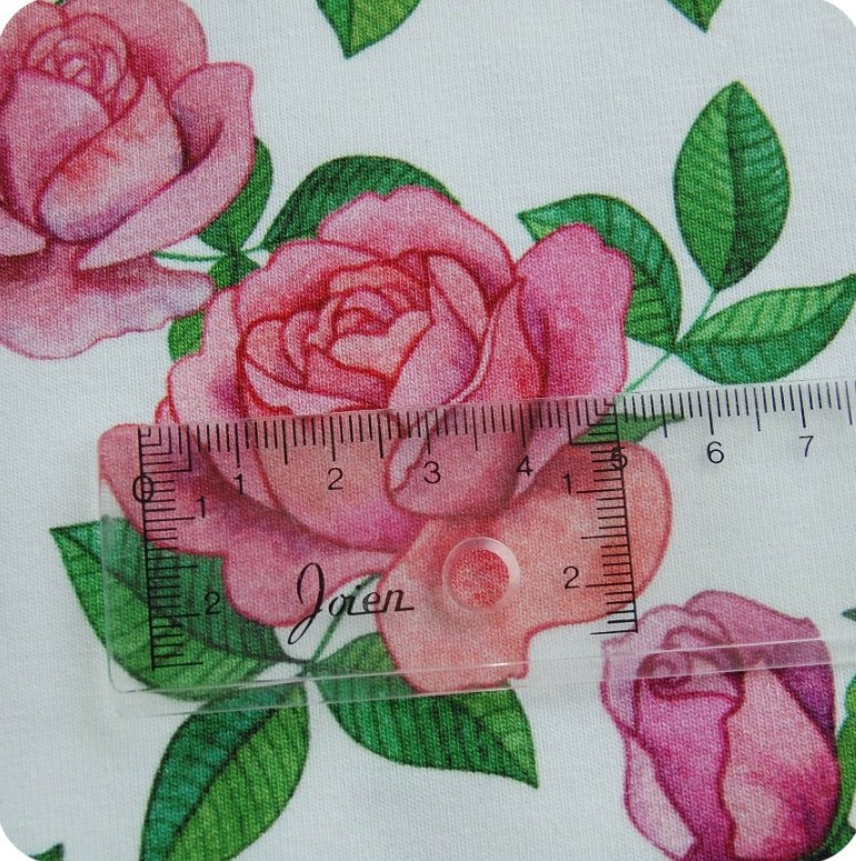 Pretty woman white jersey stoff fra vintage in my heart