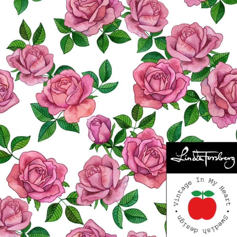 Pretty woman white jersey stoff fra vintage in my heart