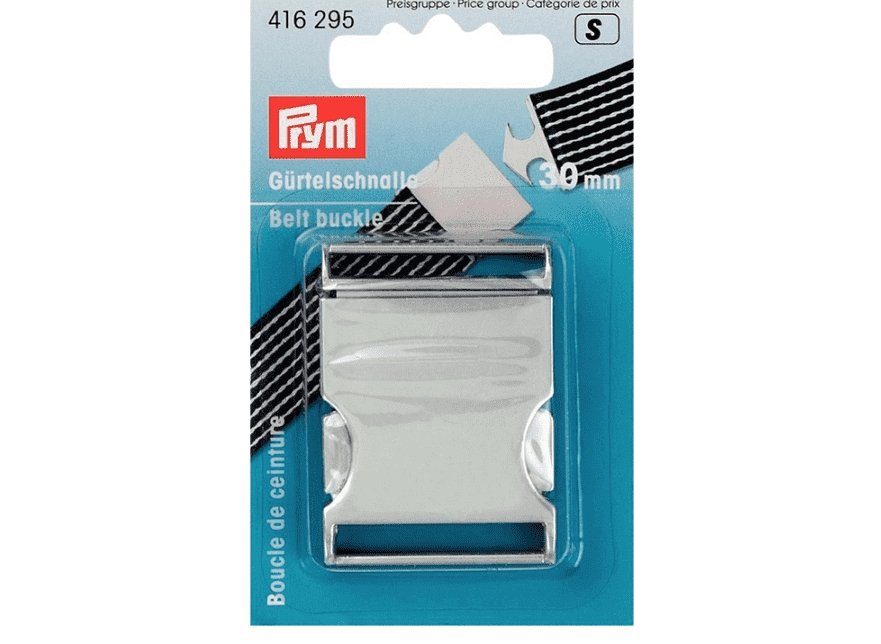 Prym Beltespenne 30mm – Sølv matt