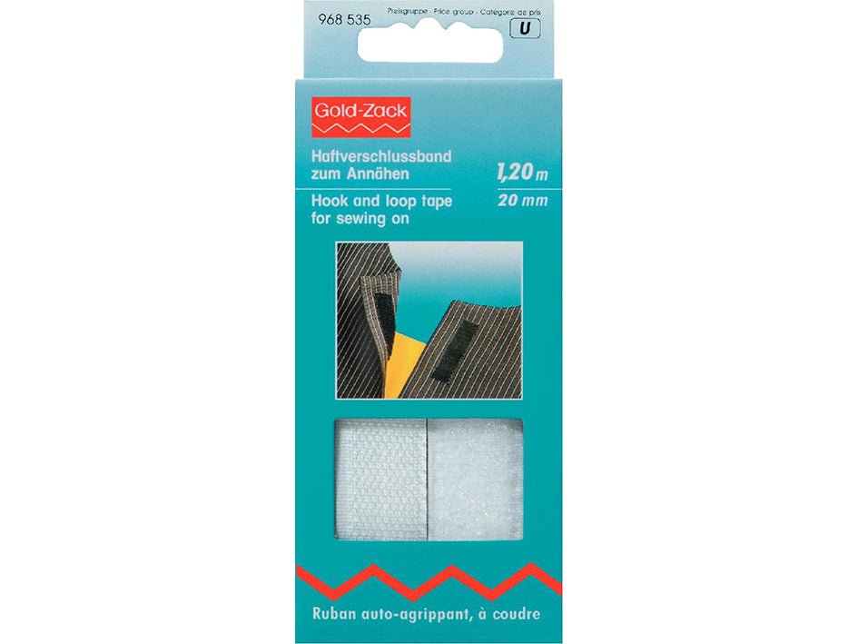 Prym Borrelås for sying – Hvit – 20mm x 1,2m