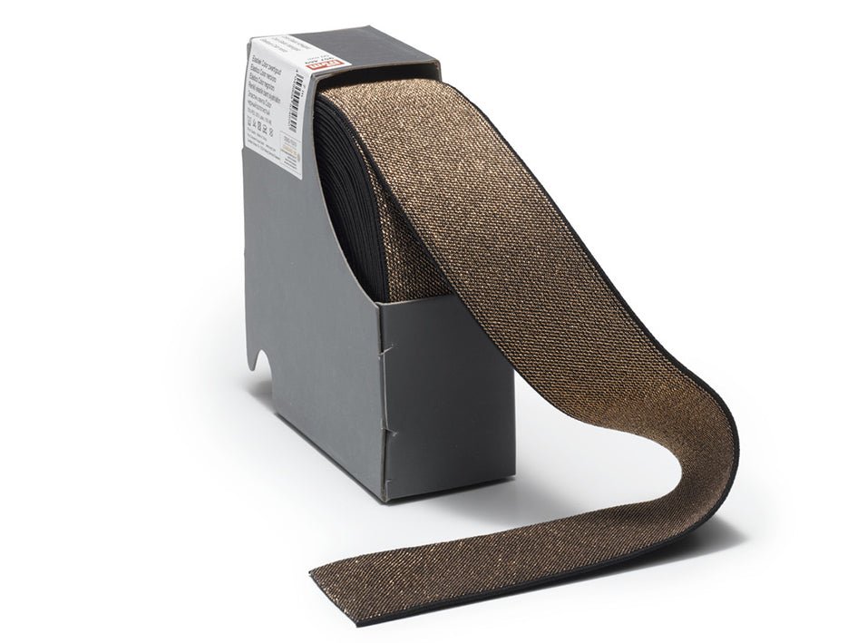 Prym Color Elastic 50 mm black/gold - hel pakke 7m