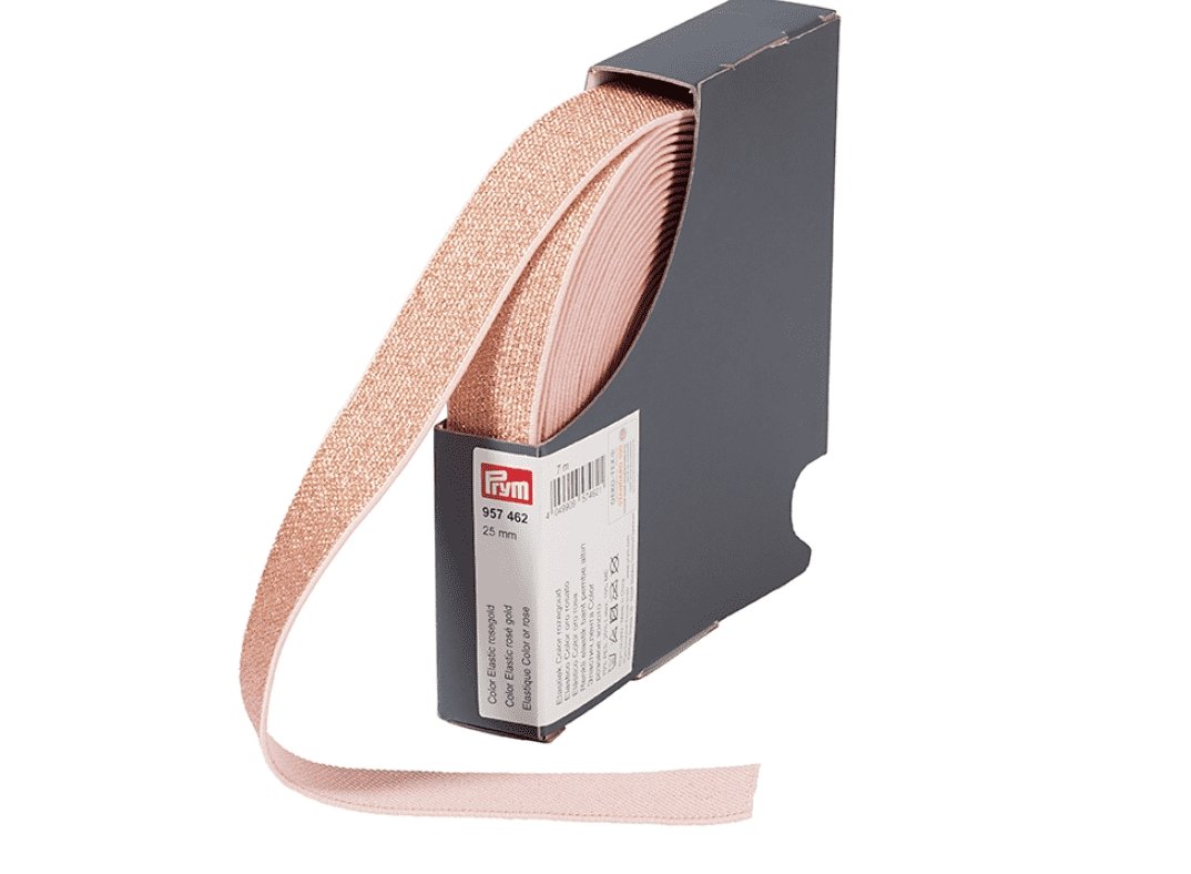 Prym Elastisk strikk 25mm - Rose Gold