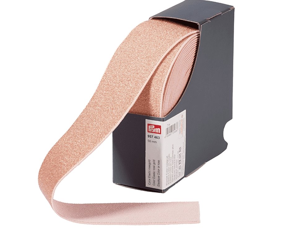 Prym Elastisk strikk 50mm - Rose Gold