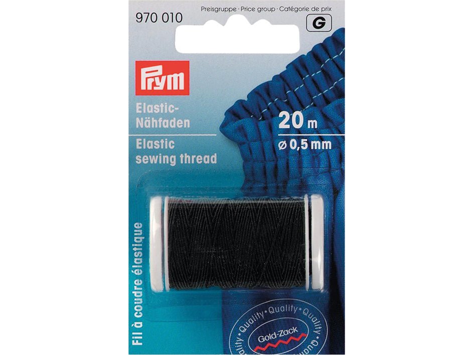 Prym elastisk sytråd 0,5mm - sort