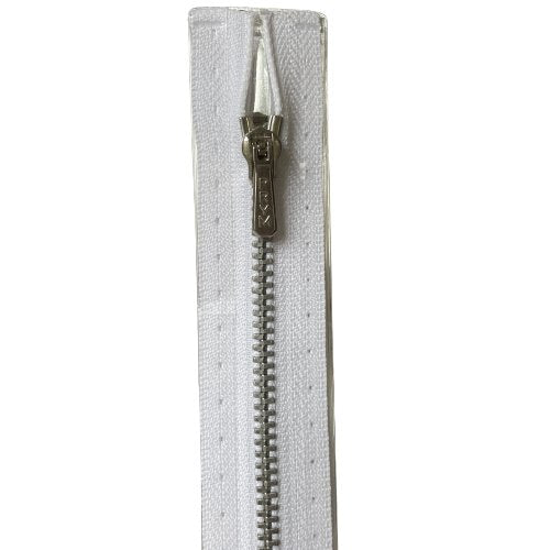 Prym Glidelås Metall M1 16cm – 009 Hvit IKKE DELBAR