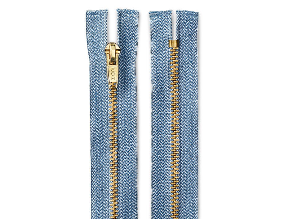 Prym Glidelås Metall M8 12cm – 240 Denimblå IKKE DELBAR