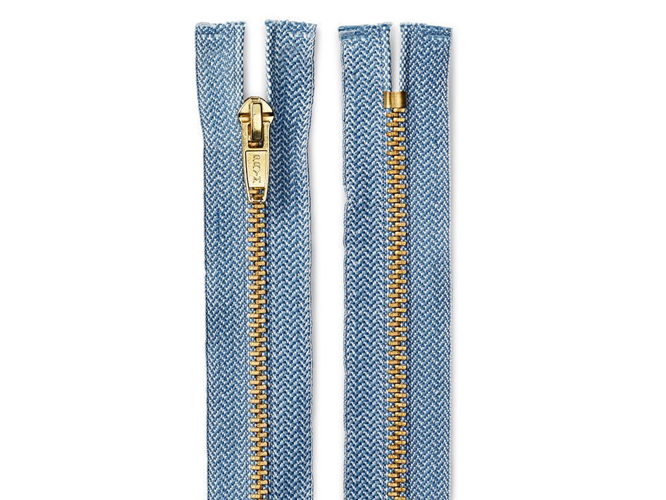 Prym Glidelås Metall M8 16cm – 240 Denimblå IKKE DELBAR