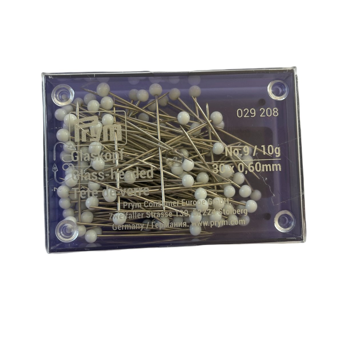 Prym Knappenåler Glasshode No.9