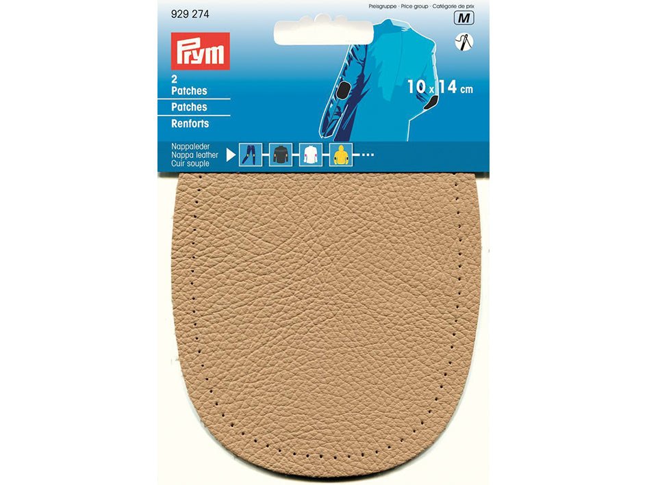 Prym Lær lapper 2 par 10x11cm. beige