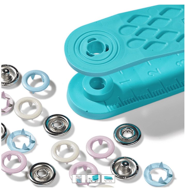 Prym Love – Trykknapp Jersey 8mm – Pale pink/light