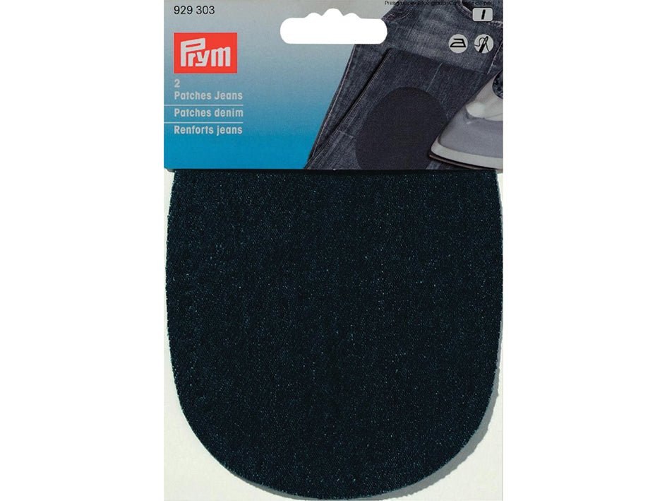 Prym Strykelapp Jeans/Denim – 10x14cm 2stk – Mørk blå