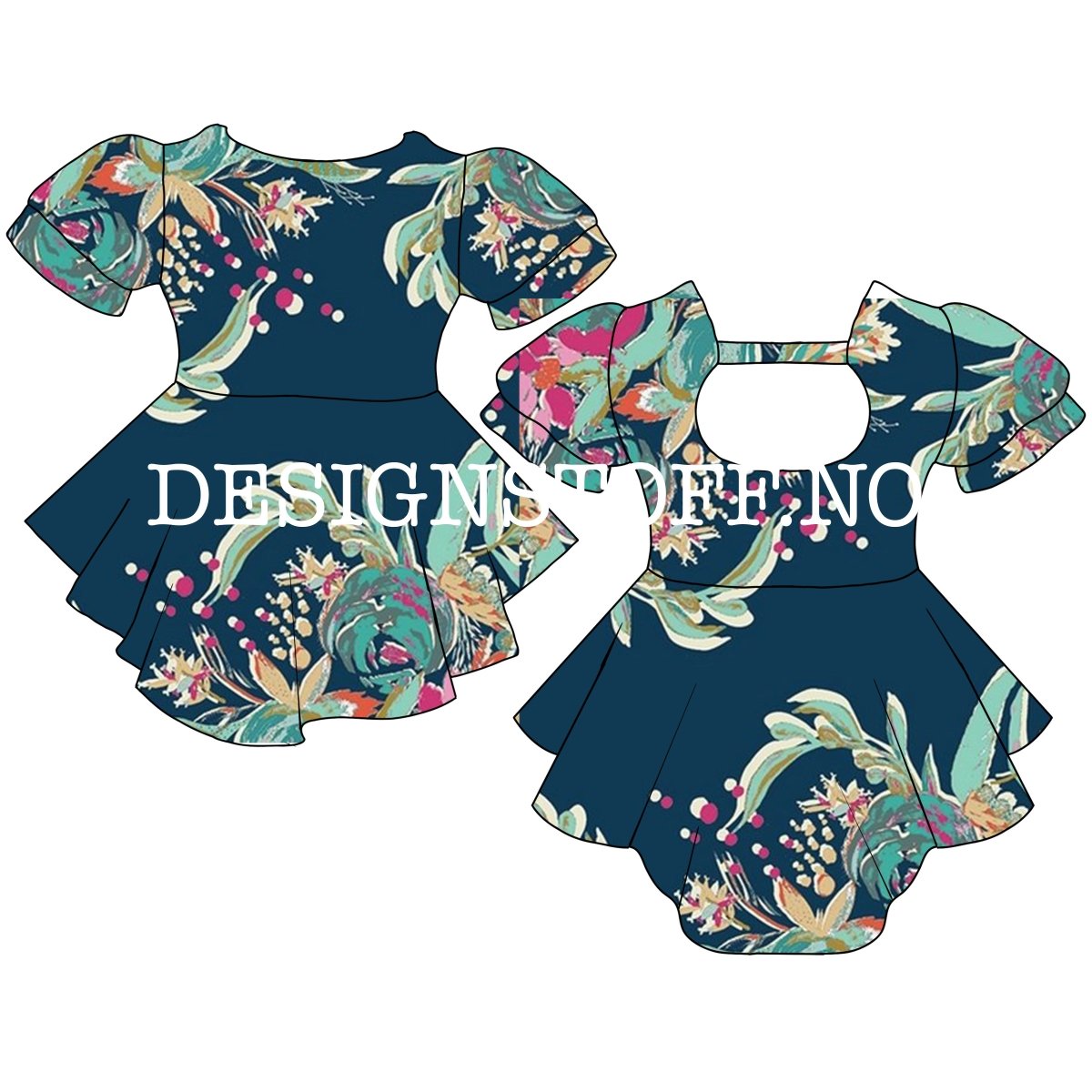 Rayon blomster - Fusion Splendid blue - Art Gallery Fabrics