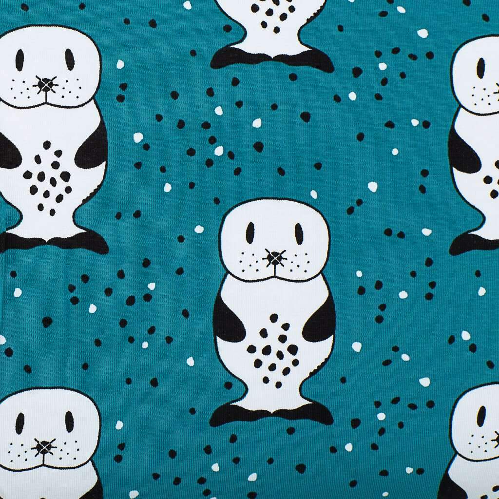 Sel turkis økologisk jersey - MiaMea Design