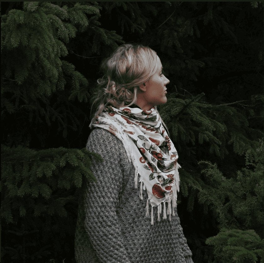 Sjal Sponge Forest - Vintage in my heart