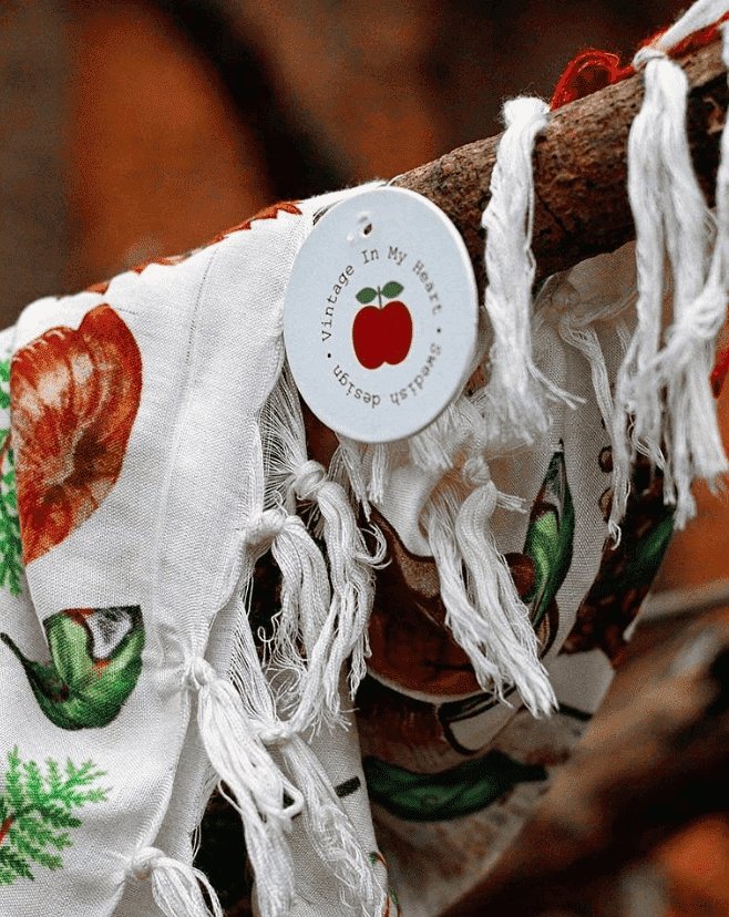 Sjal Sponge Forest - Vintage in my heart