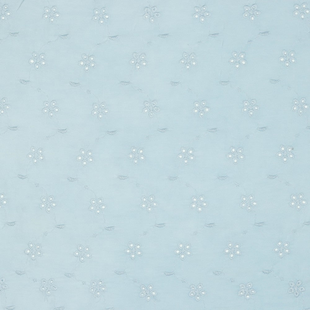 Stone Washed Embroidery - Blue