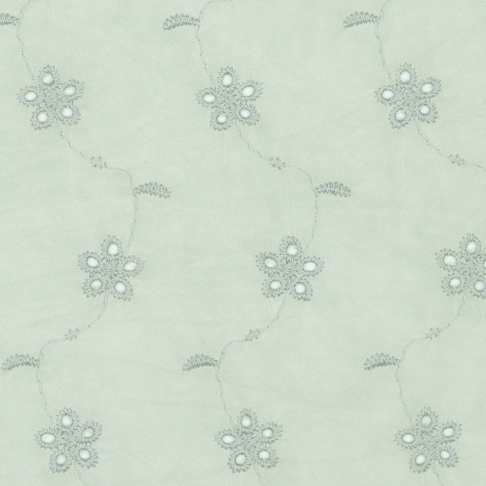 Stone Washed Embroidery - Green