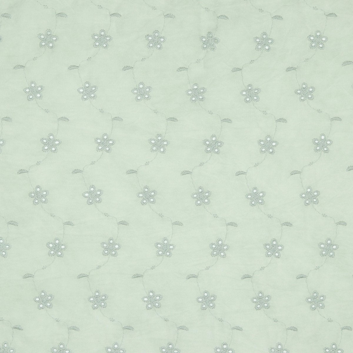 Stone Washed Embroidery - Green