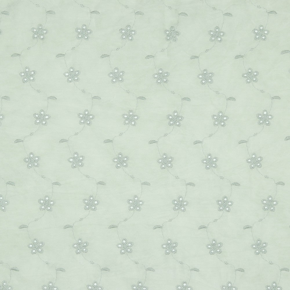 Stone Washed Embroidery - Green