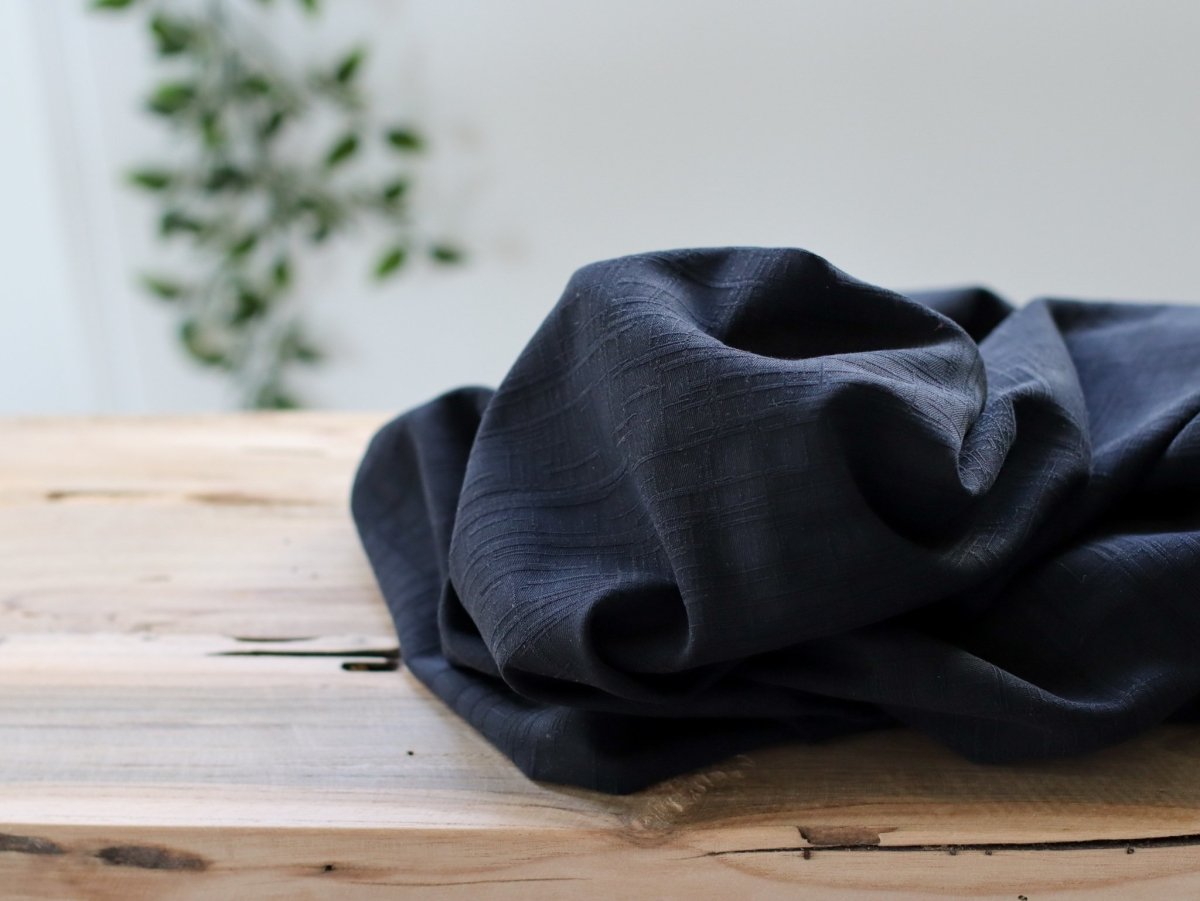 Stretchy Grunge Jacquard - meetMILK® - Black