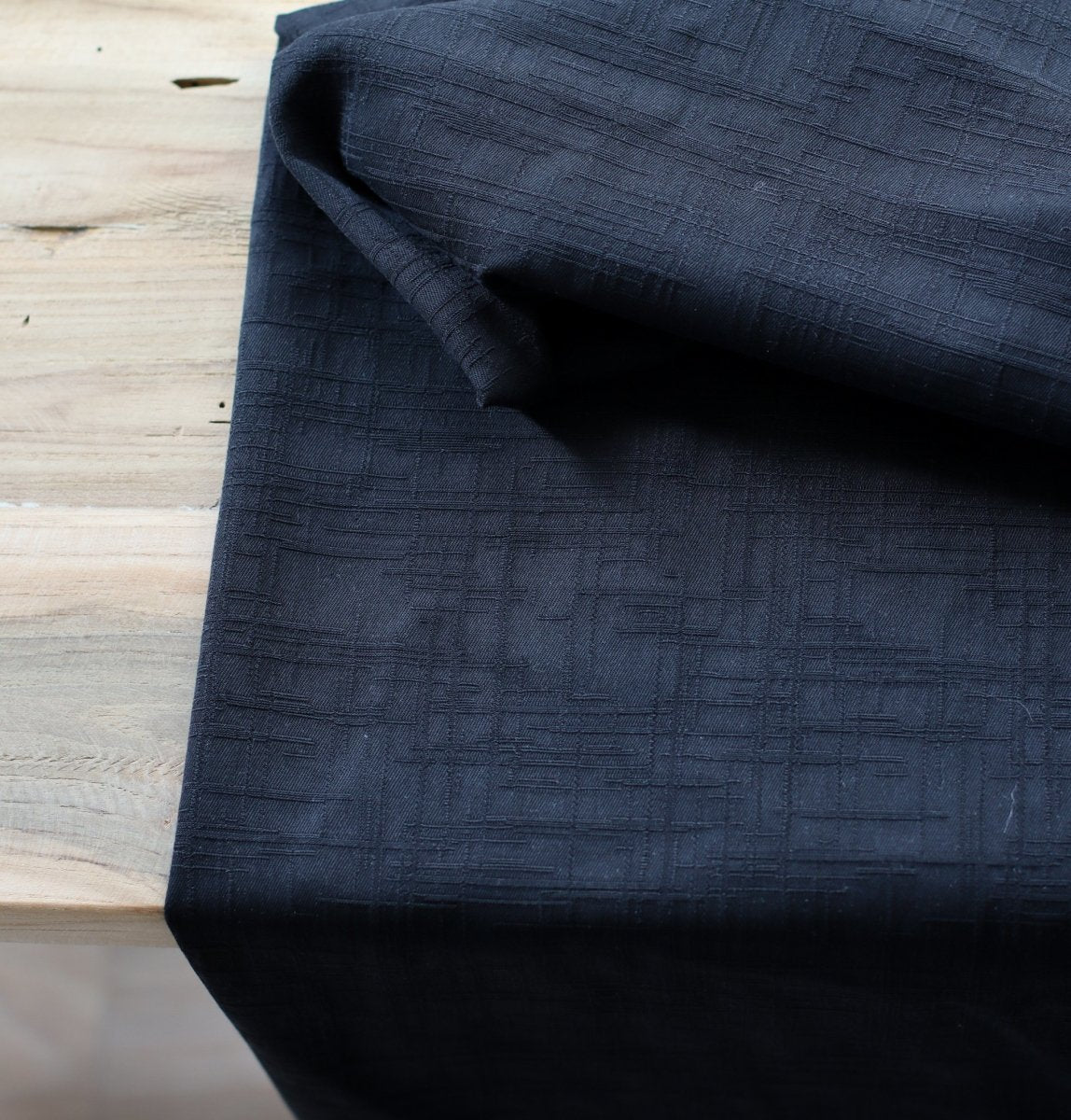 Stretchy Grunge Jacquard - meetMILK® - Black