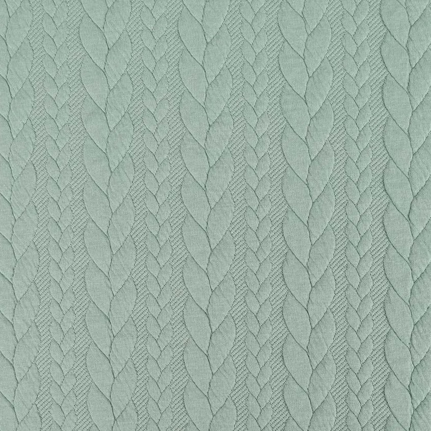Strikket Jacquard - Kabelstrikk - Old Green