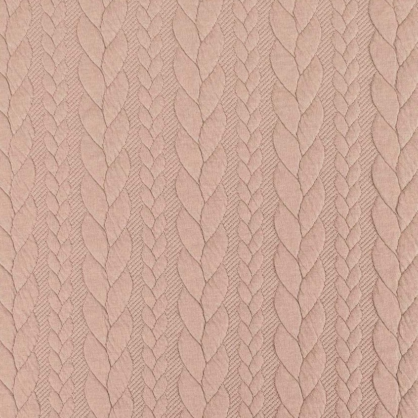 Strikket Jacquard - Kabelstrikk - Old Rose