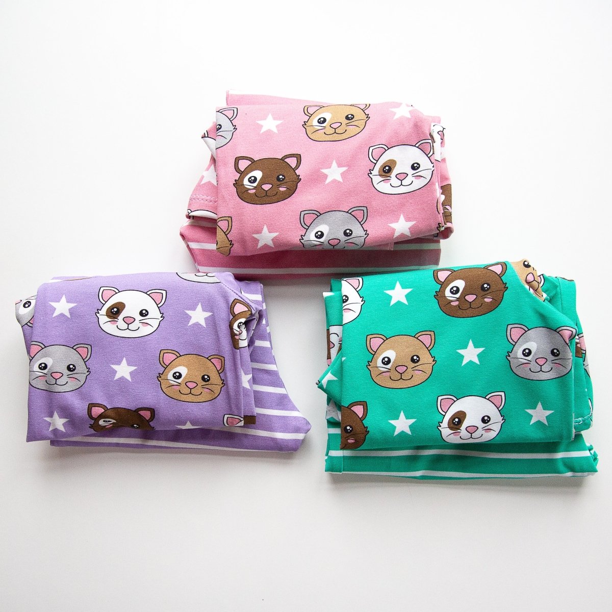 Striper grønn økologisk jersey - Lilofant