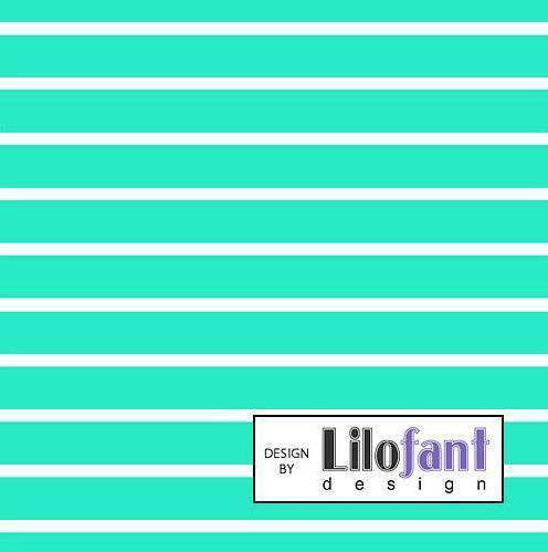 Striper grønn økologisk jersey Lilofant