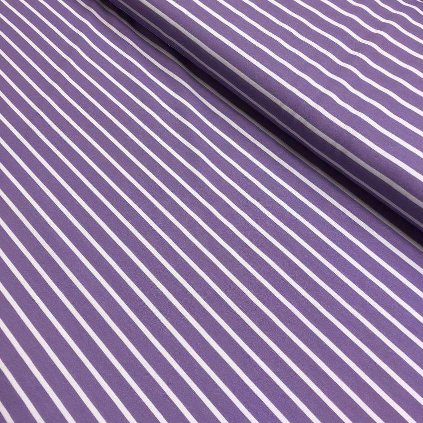 Striper lilla økologisk jersey Lilofant