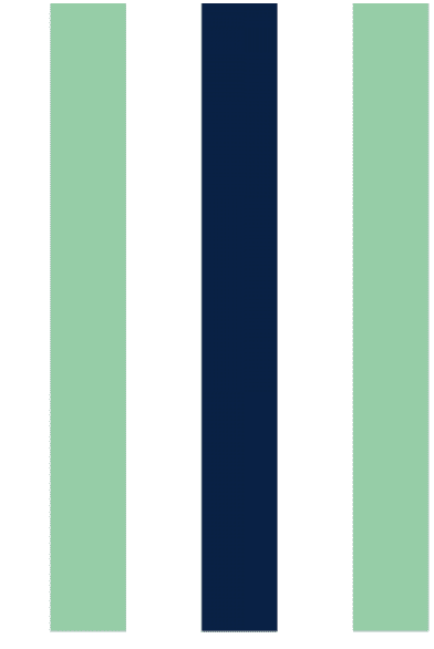 Stripes Dark Blue & Green - økologisk jersey Joseli Design