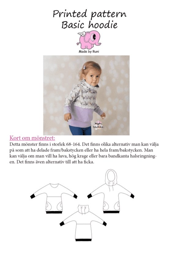 Symønster - Made by Runi - Basic Hoodie og genser Barn