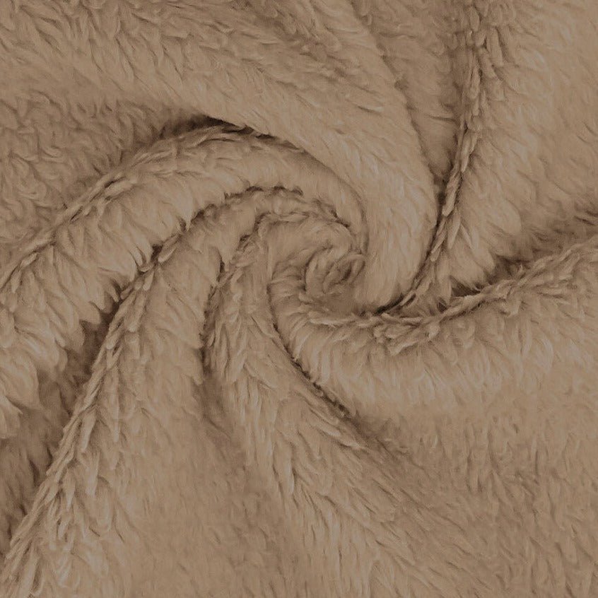Teddy stoff - Bomull - Beige