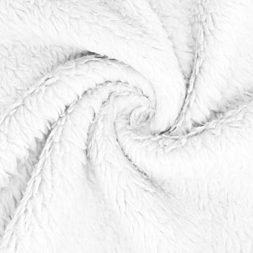 Teddy stoff - Bomull - White