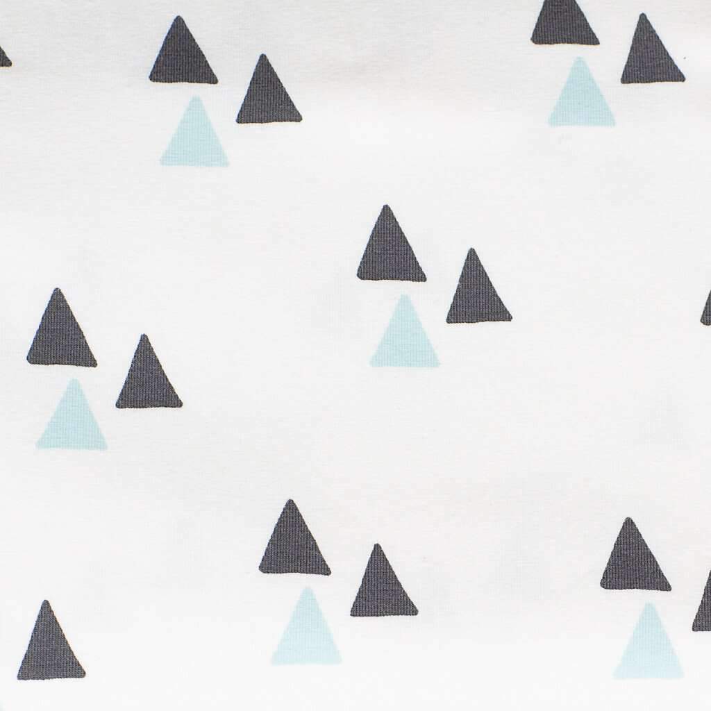 Triangler hvit og blå økologisk jersey