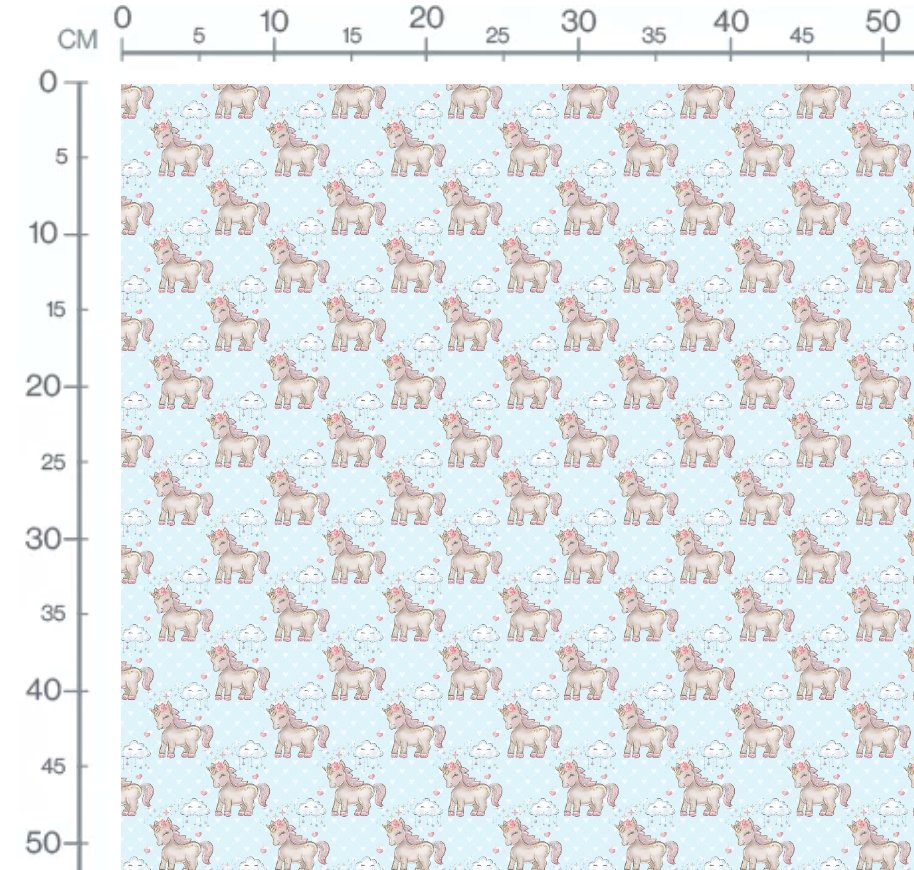 Unicorns & Clouds Blue - Jersey