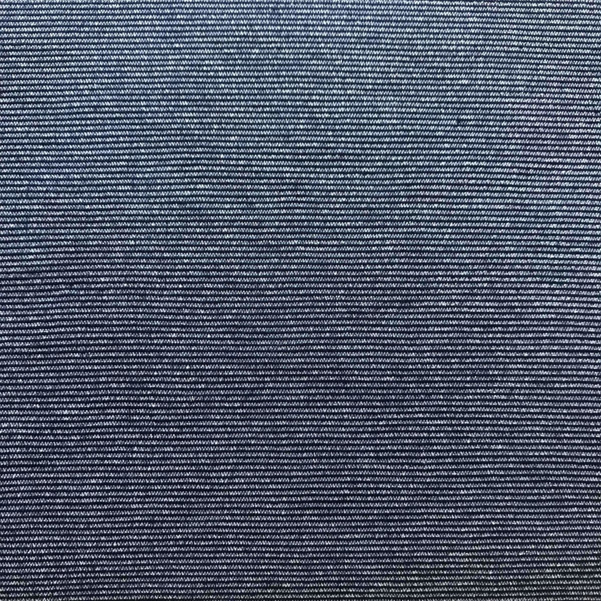 Viskose Lurex Glitter Jersey Sølv/Marineblå