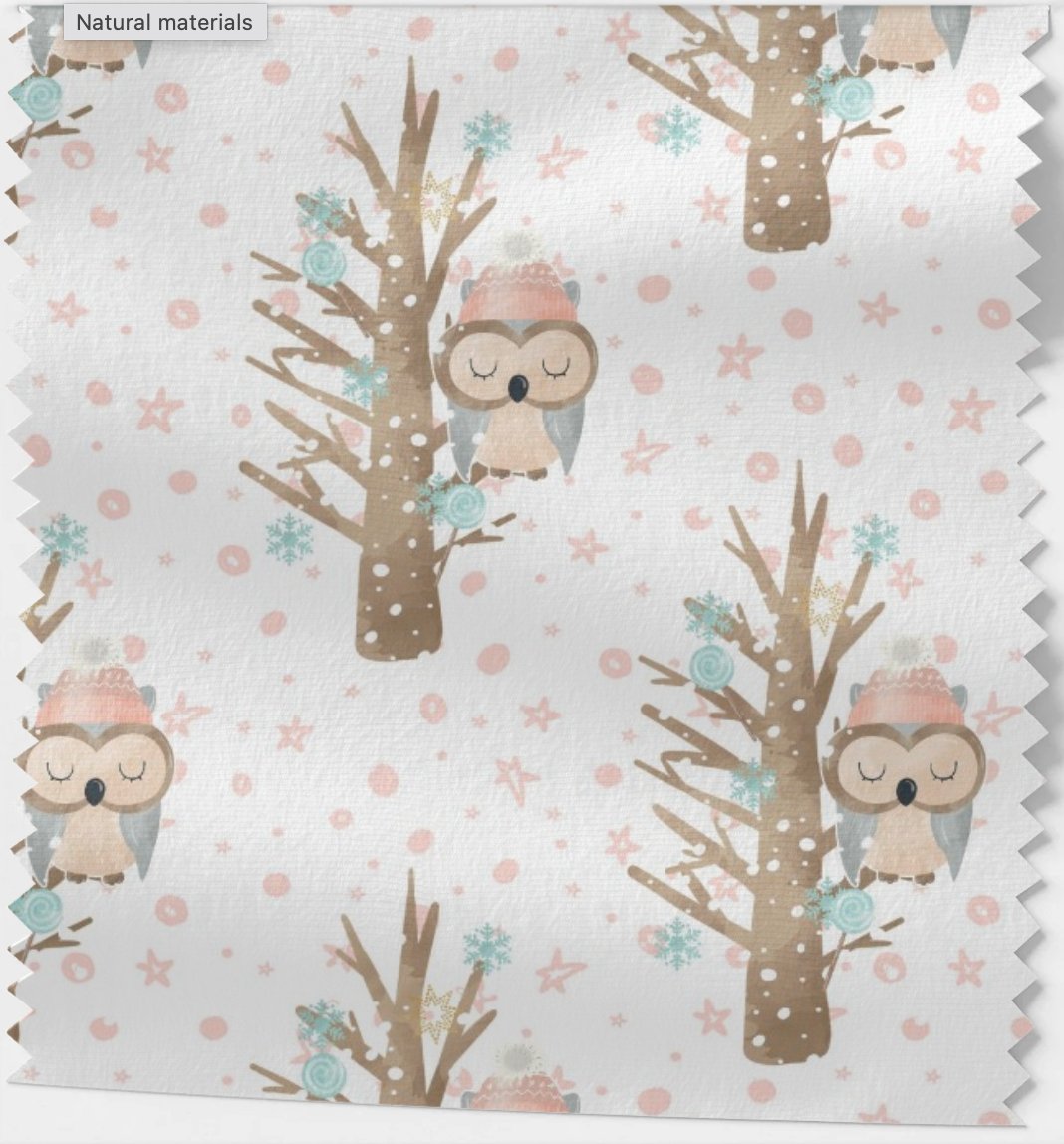 Winter Owls - French Terry